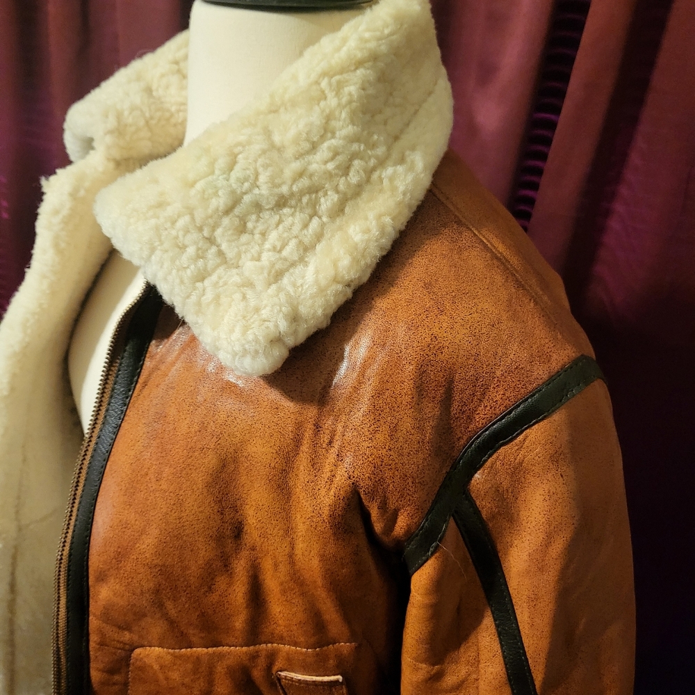 Shearling Lined Leather Parka - image 8